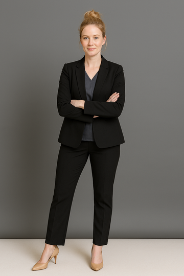 Women's Single button jacket with pockets