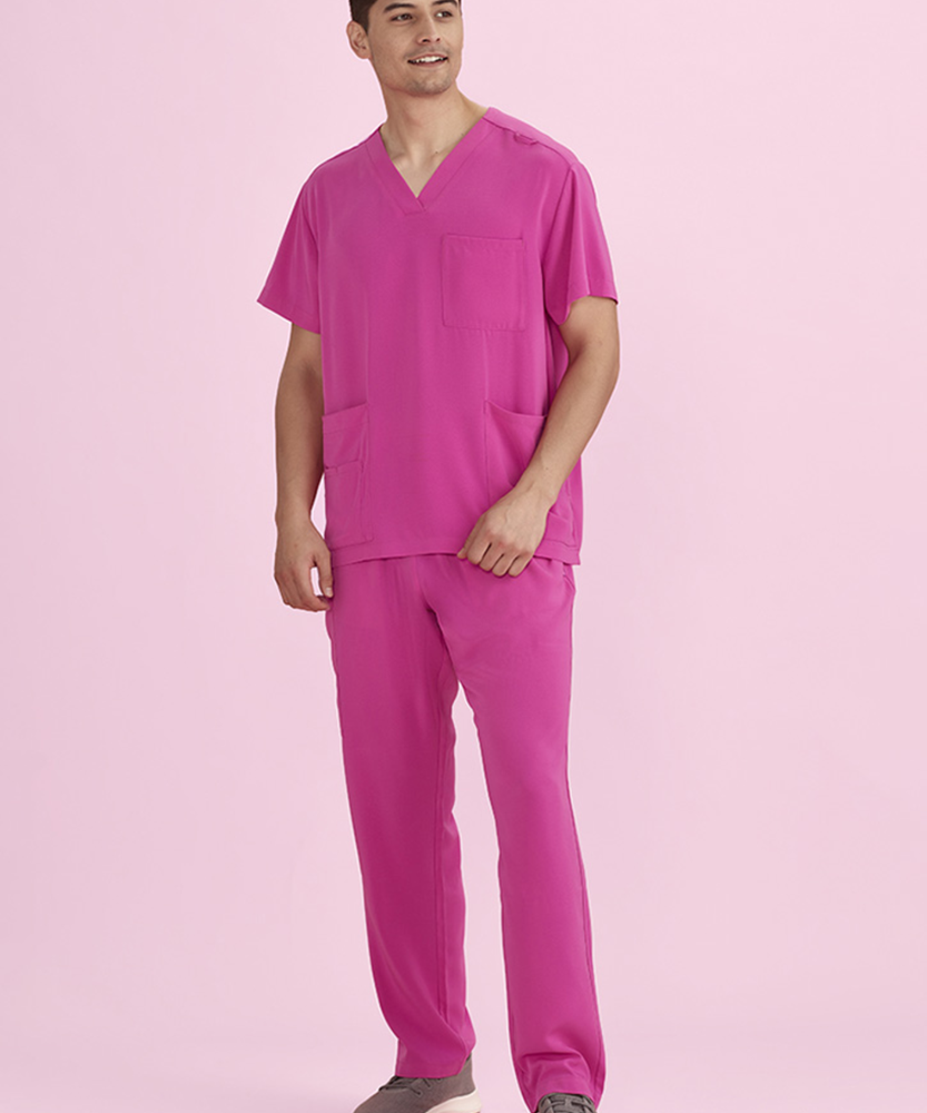 Unisex Pink Ribbon Scrub Pant