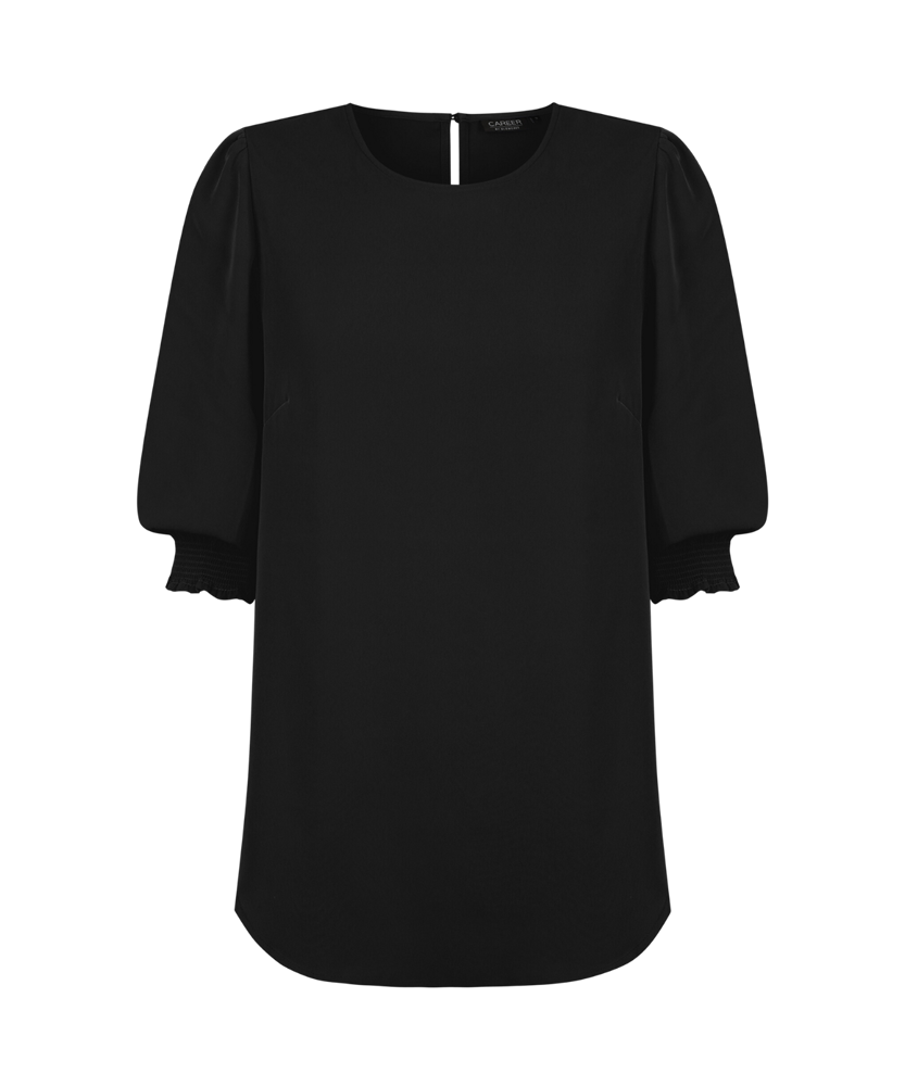 Lola Shirred Cuff Soft Top 3/4 Sleeve