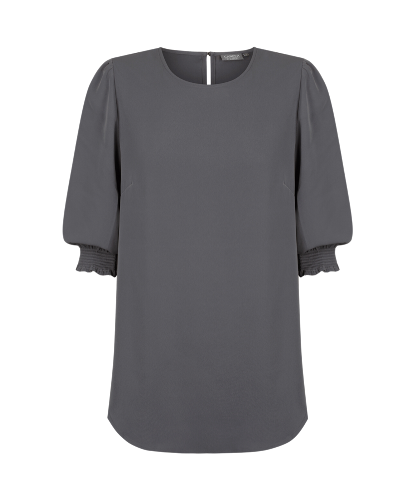 Lola Shirred Cuff Soft Top 3/4 Sleeve