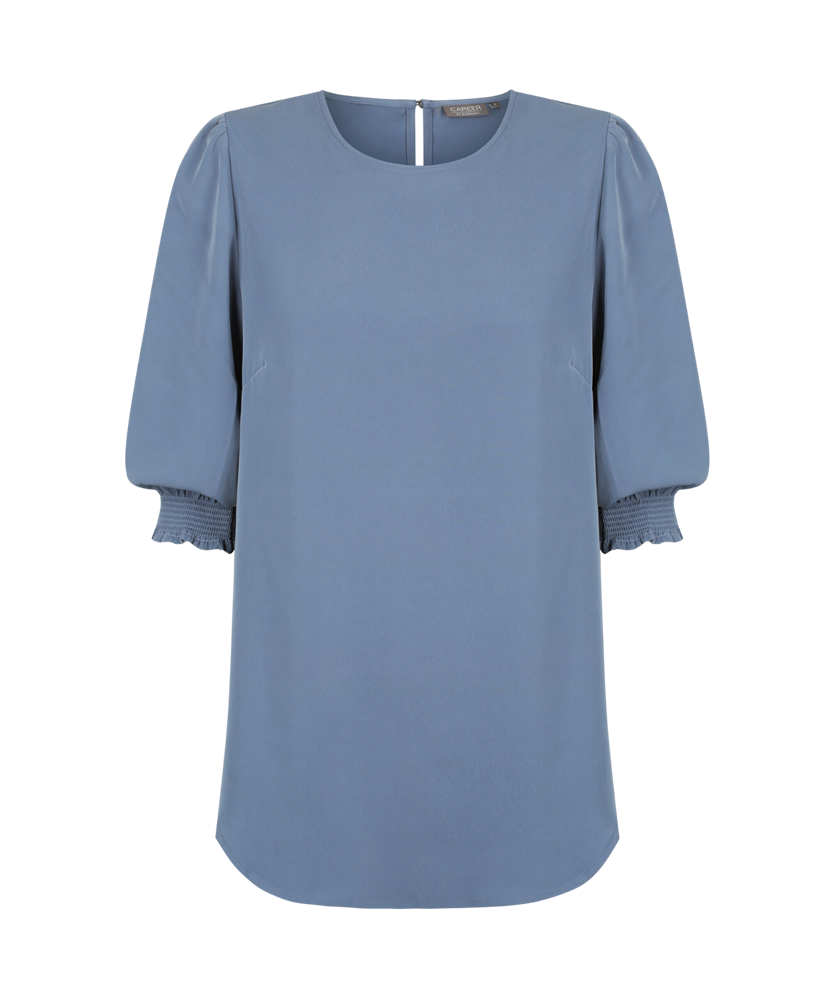 Lola Shirred Cuff Soft Top 3/4 Sleeve