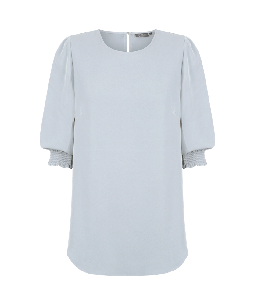 Lola Shirred Cuff Soft Top 3/4 Sleeve
