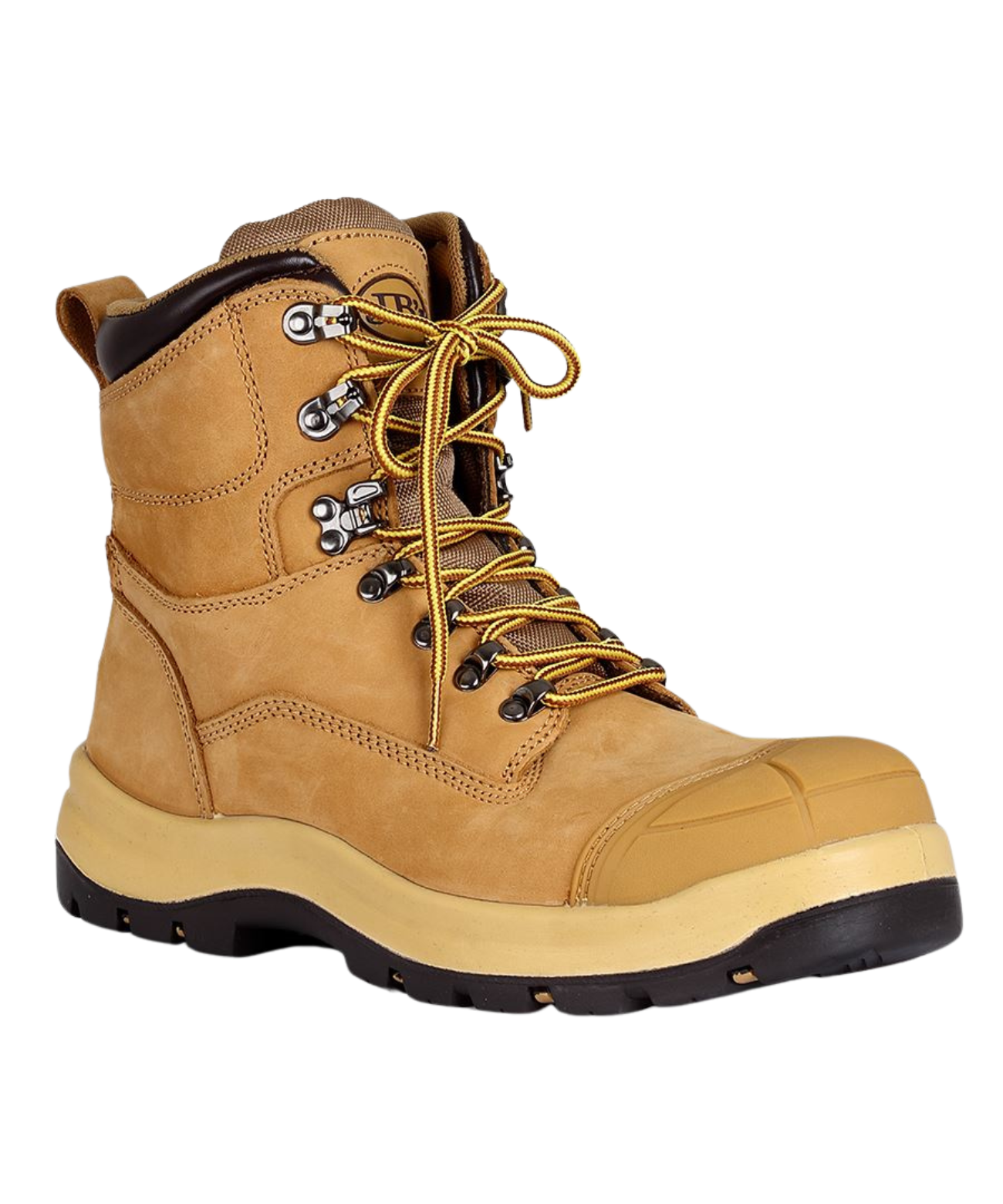 Leather side zip steel capped boot