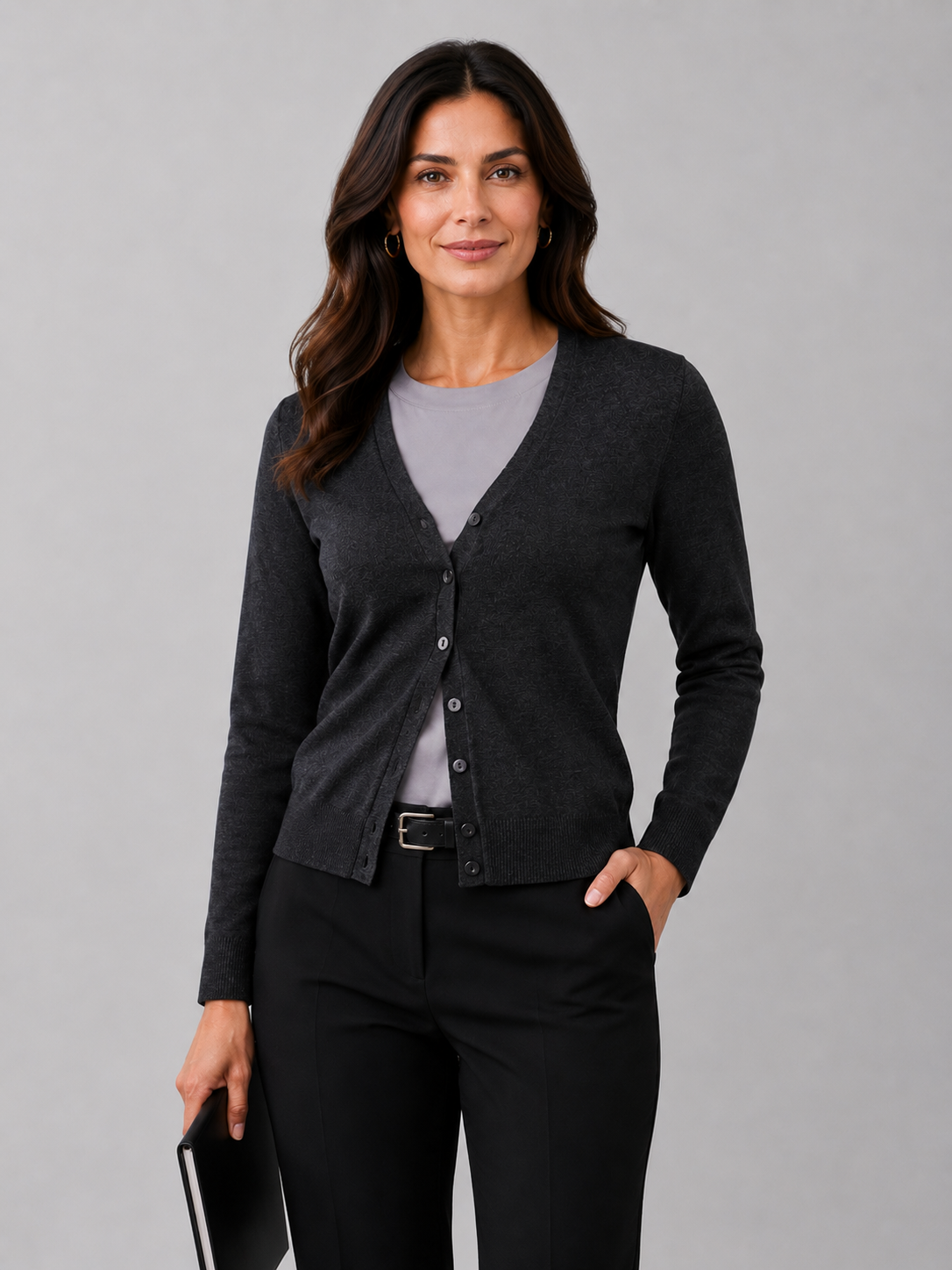 Women's Australian Made Long line 'easy fit' cardigan