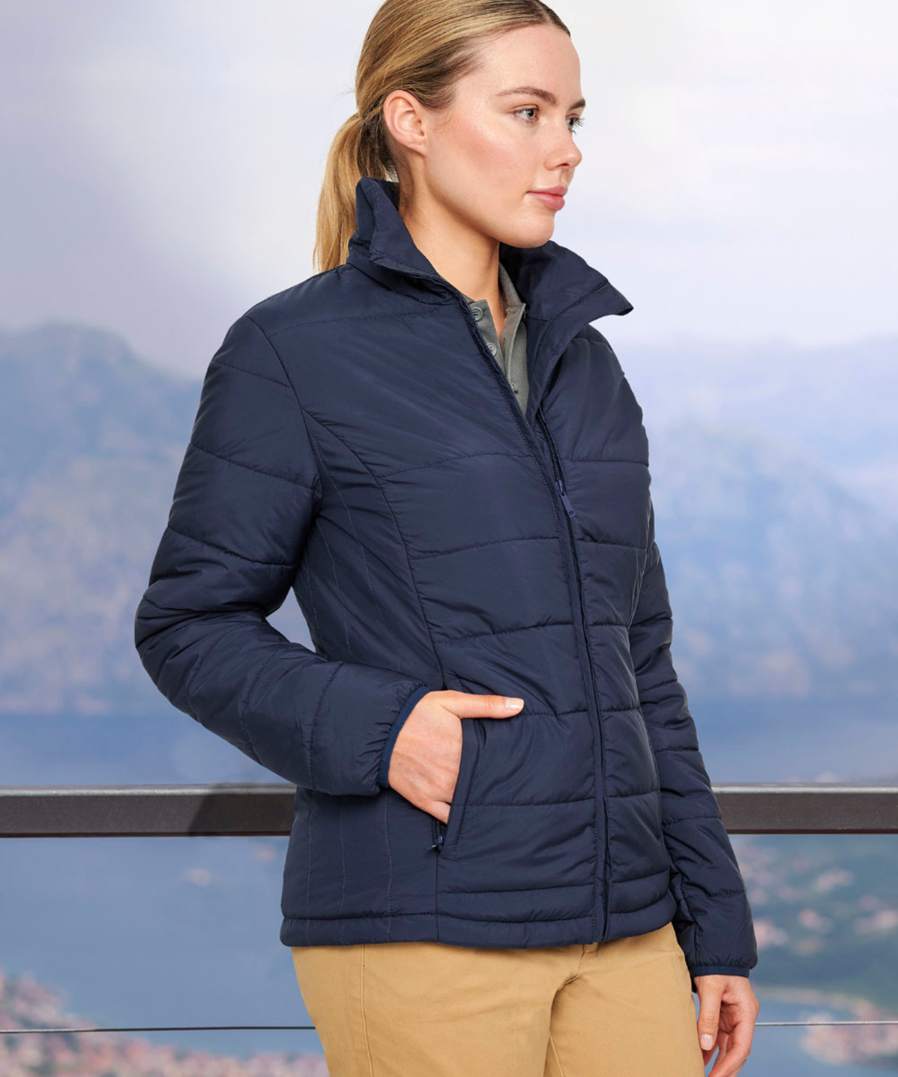 LADIES SUSTAINABLE INSULATED PUFFER JACKET