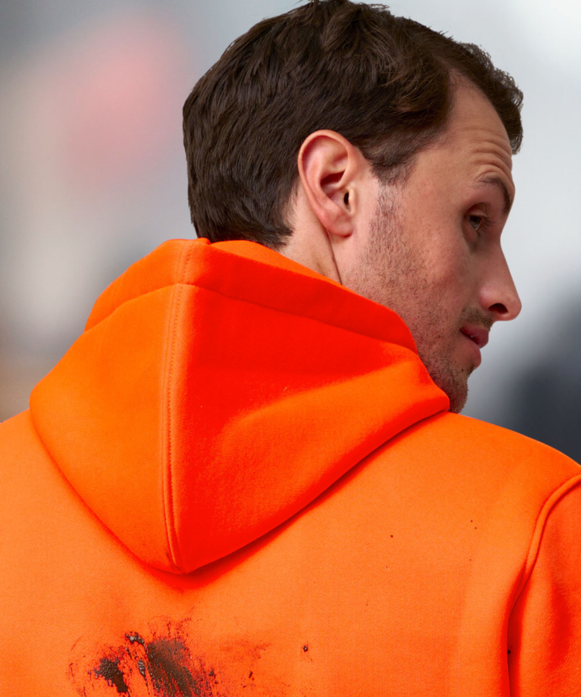 Hi Vis Two Tone Water Resistant Fleece Hoodie