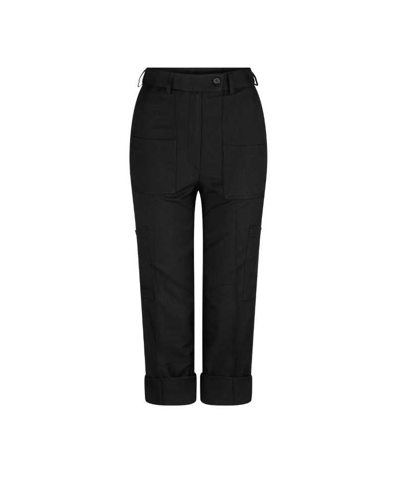 172K-ME-BLK Multipocket flex waist keyloop pant