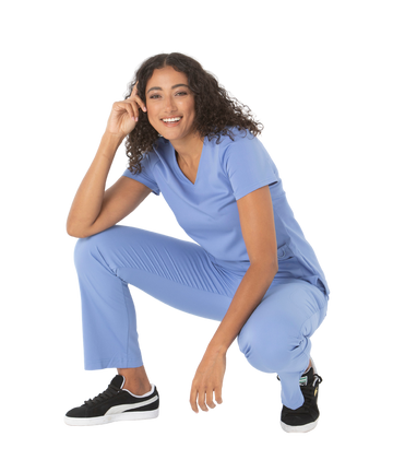 McKenna Ladies Scrub Top - 59063-PRS-CIE