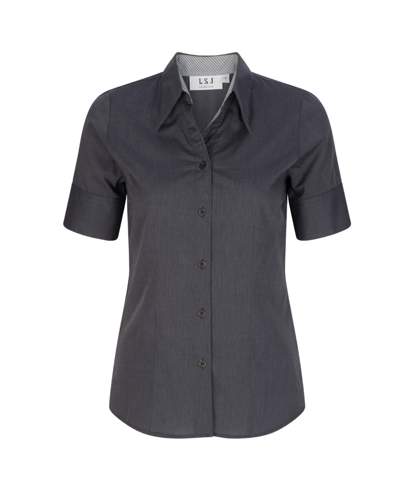 200-EE-CHA 1/2 sleeve semi fitted shirt