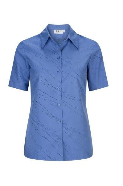 2162-WA-P32 S/S easy fit action pleat shirt