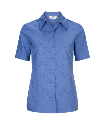 2162-WA-P32 S/S easy fit action pleat shirt