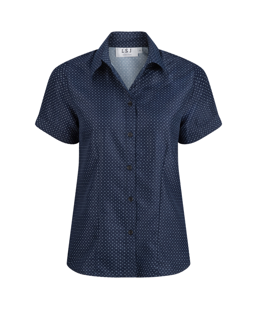297S-FL-P81 S/sleeve ladies shirt