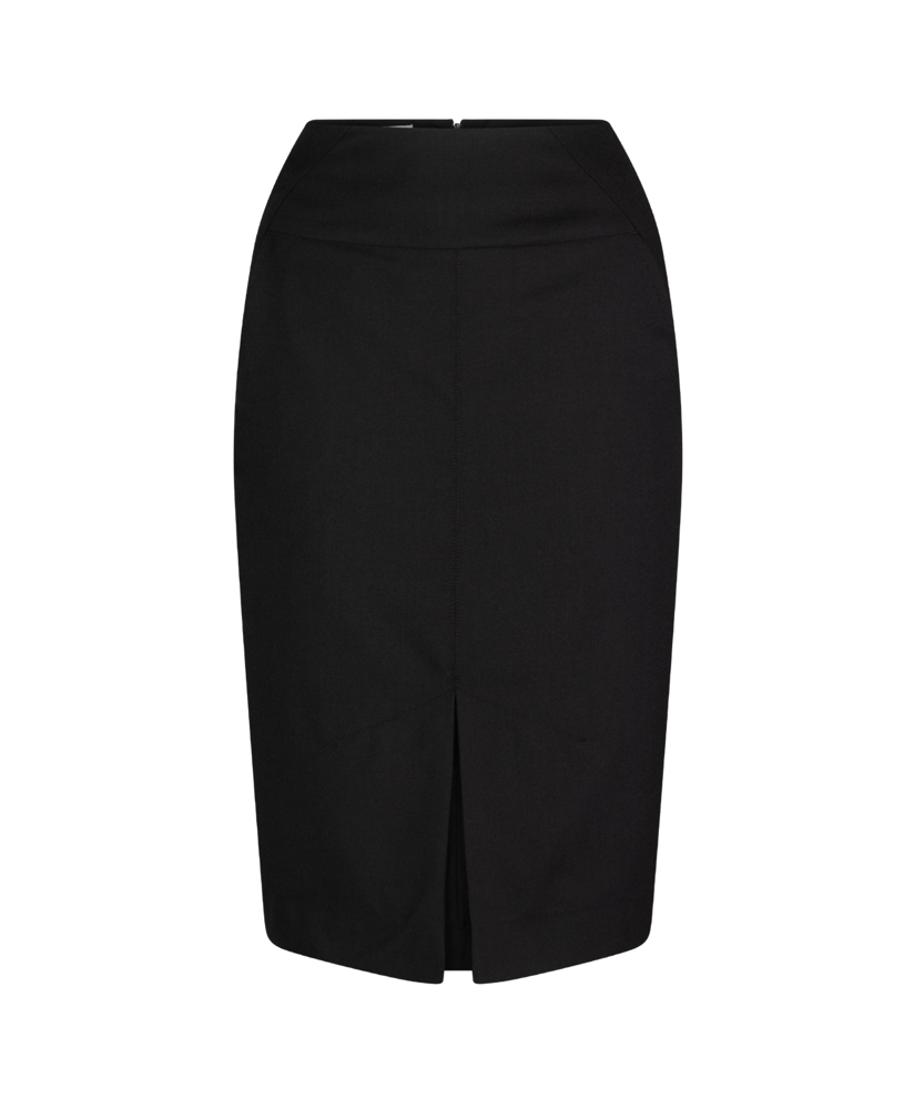301-WT-BLK Pencil line pocket skirt
