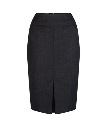 301-WT-CHA Pencil line pocket skirt
