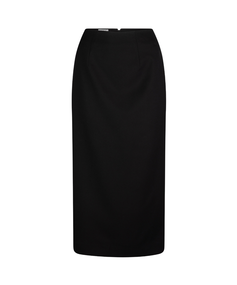 329-MF-BLK Ankle length skirt