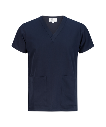 553-PS-NVY Unisex clinical stretch scrub top