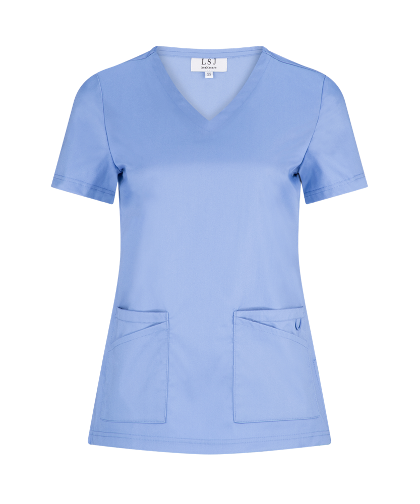 McKenna Ladies Scrub Top - 59063-PRS-CIE