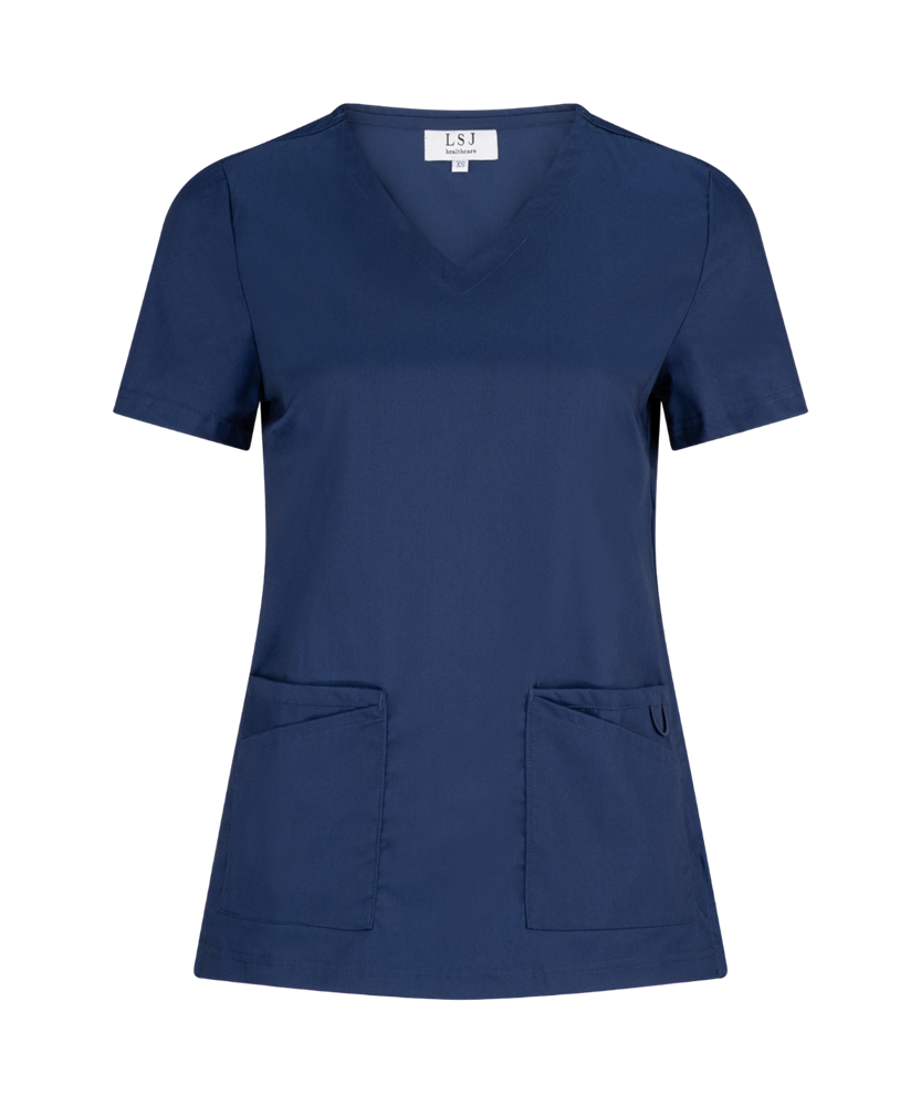 McKenna Ladies Scrub Top - 59063-PRS-NVY