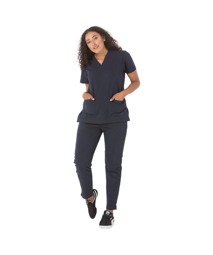 Unisex stretch clinical scrub pant - 505-PS-NVY