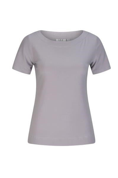 702-KN-PEW Short Sleeve Boat Neck Top