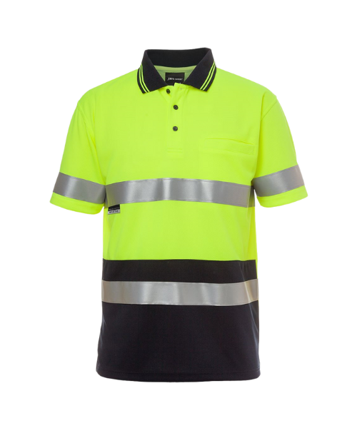 JB's HI VIS S/S (D+N) TRAD POLO