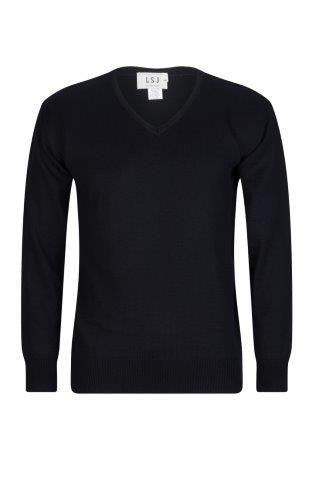 WB64-NVY Men's v-neck modern cut jumper