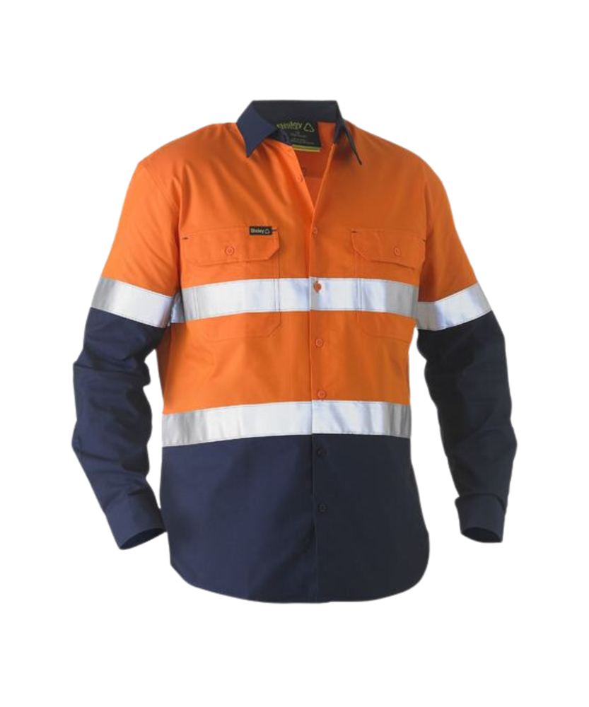 Recycle Taped Two Tone Hi Vis Drill Shirt