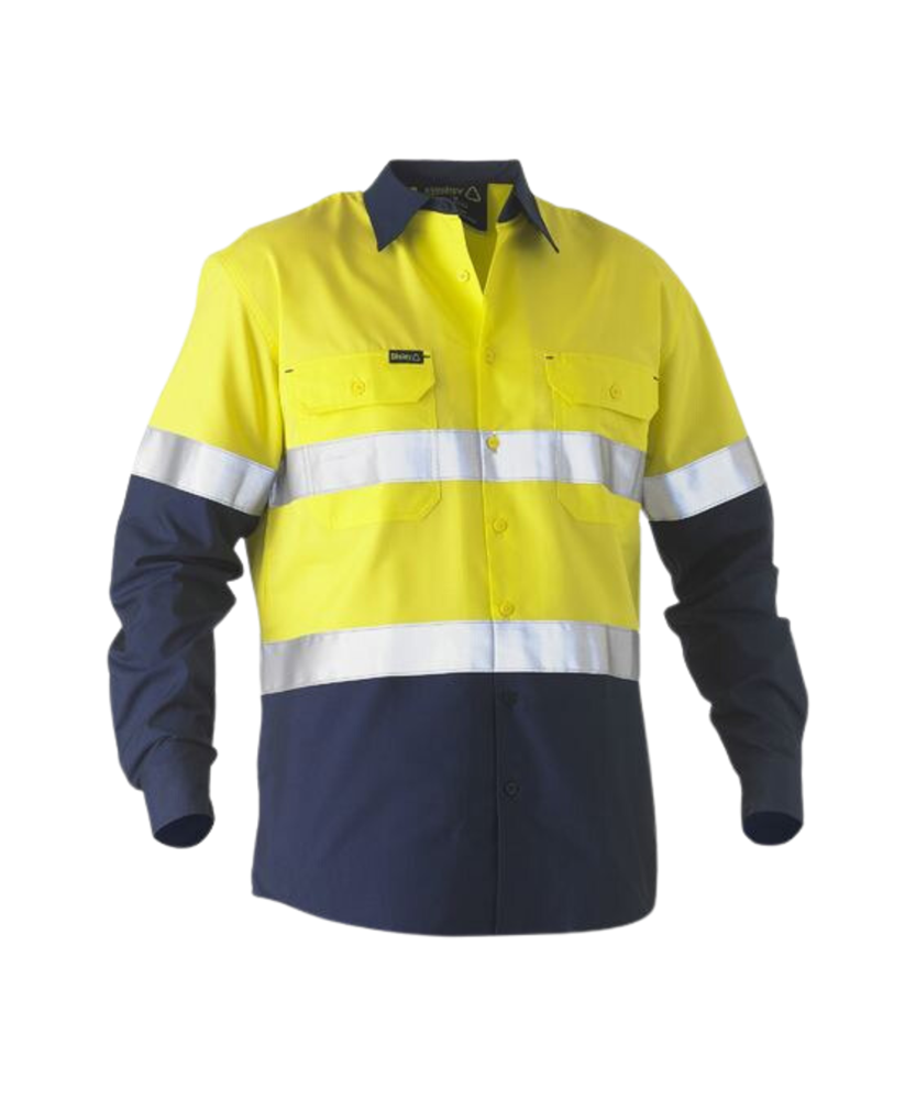 Recycle Taped Two Tone Hi Vis Drill Shirt