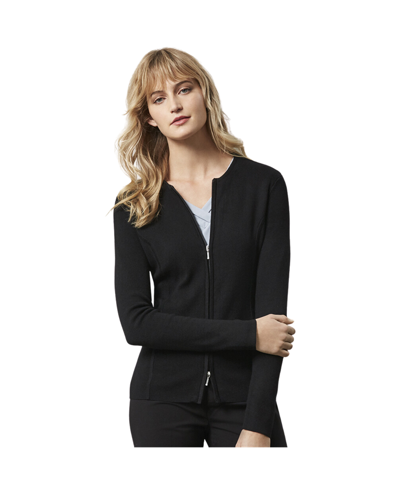 Ladies 2-Way Zip Cardigan