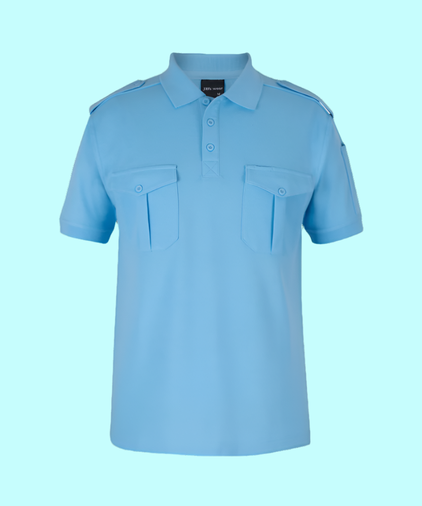 S/S Epaulette Polo