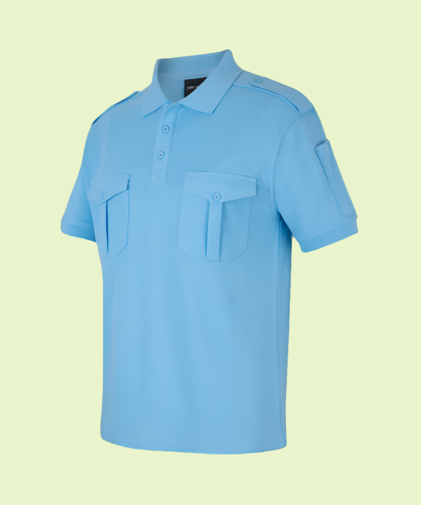S/S Epaulette Polo