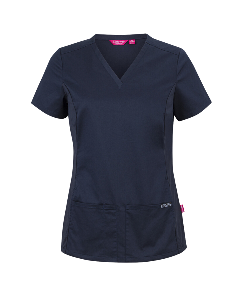 Ladies Premium Stretch Panel Scrub Top